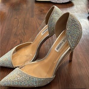 Steve Madden crystal heel